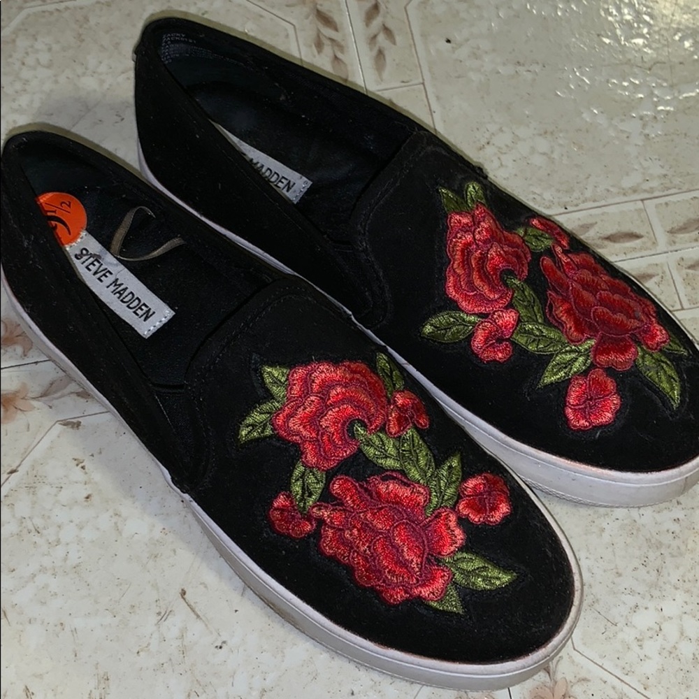 Steve Madden Rose Platform Slip Ons